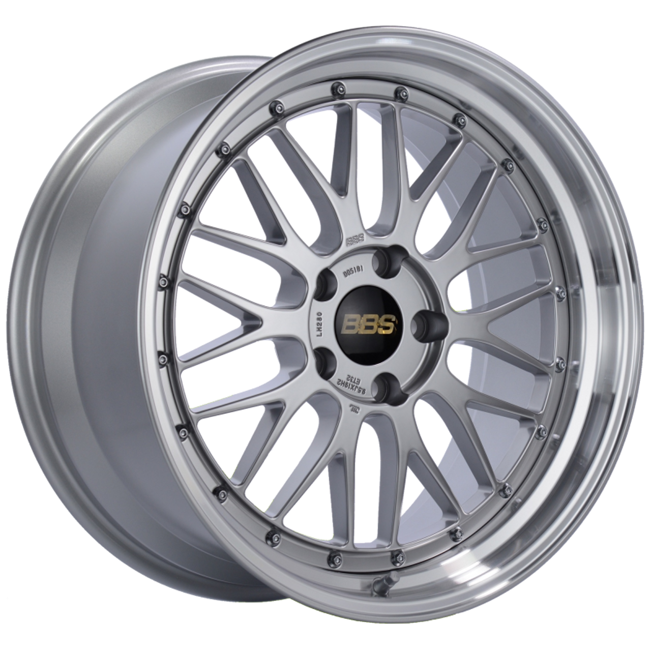 BBS LM 19x11 5x130 ET50 CB71.6 Diamond Silver Center Diamond Cut Lip Wheel - LM282DSPK