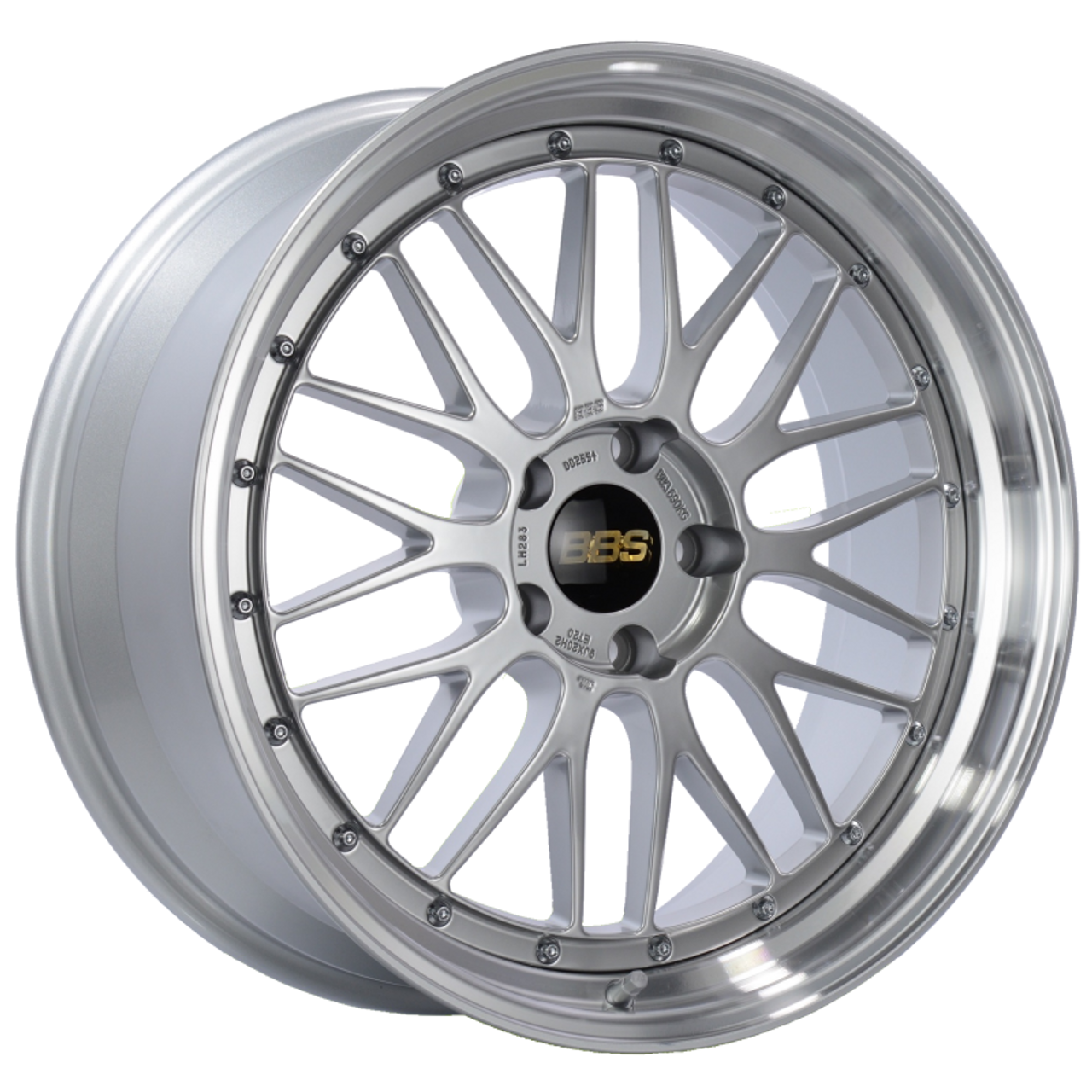 BBS LM 20x9 5x120 ET20 Diamond Silver Center Diamond Cut Lip Wheel -82mm PFS/Clip Required - LM283DSPK
