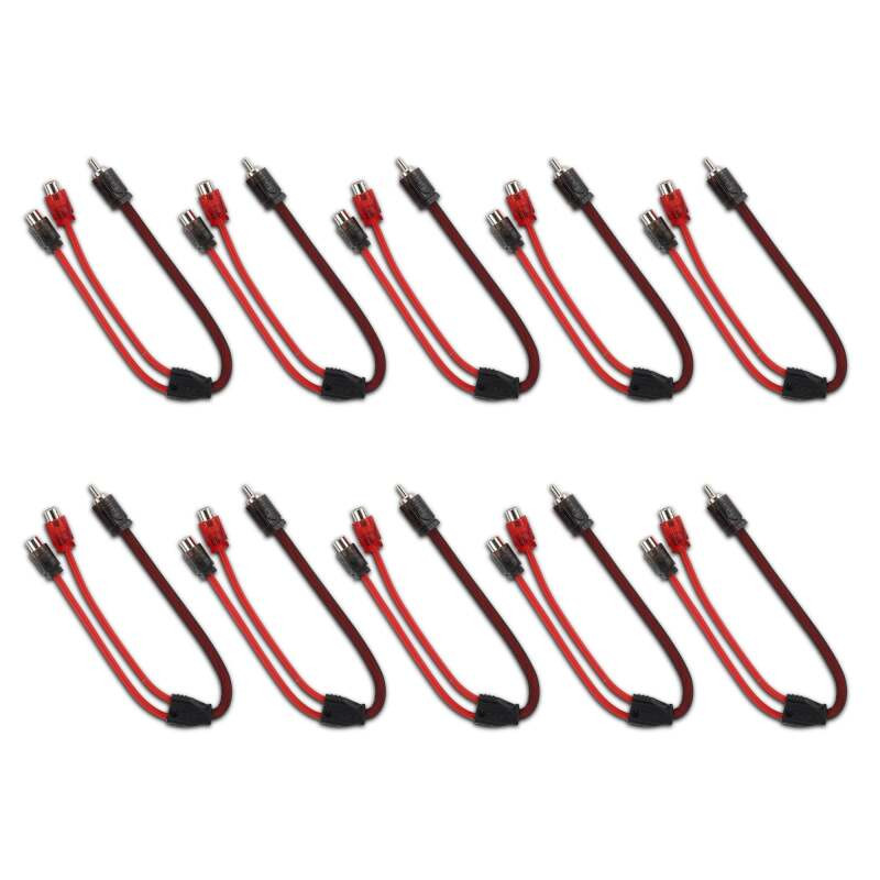 DS18 Level 2 RCA Y Connector 1 Male to 2 Female 10 x Pack - R1M2F.10PK Photo - Primary