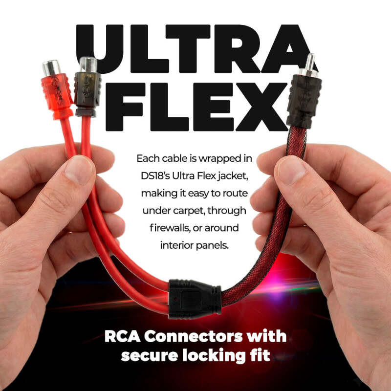 DS18 Level 2 RCA Y Connector 1 Male to 2 Female 10 x Pack - R1M2F.10PK Photo - Close Up