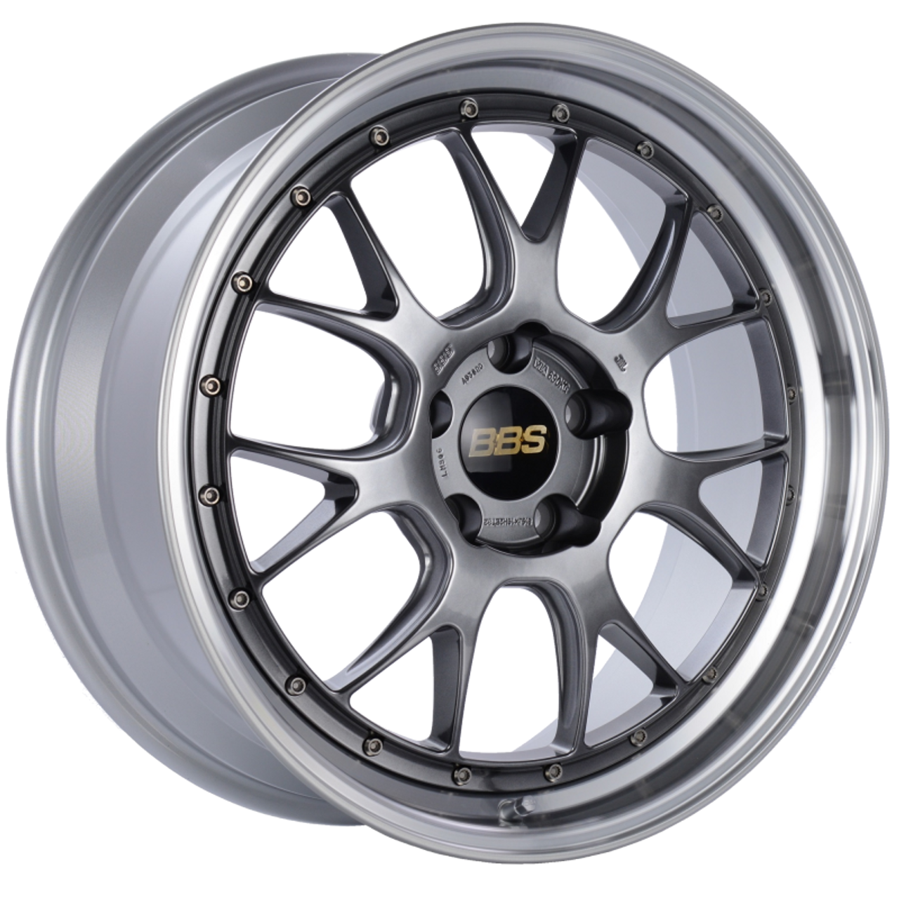 BBS LM-R 19x8.5 5x120 ET32 Diamond Black Center Diamond Cut Lip Wheel -82mm PFS/Clip Required - LM306DBPK