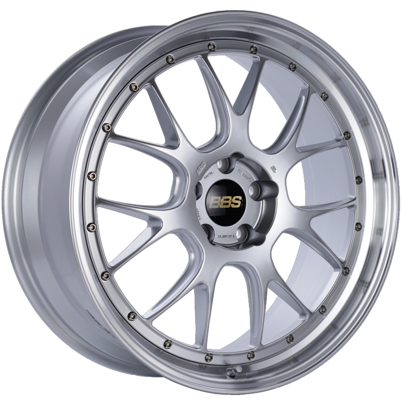 BBS LM-R 21x9 5x120 ET32 Diamond Silver Center Diamond Cut Lip Wheel -82mm PFS/Clip Required - LM325DSPK