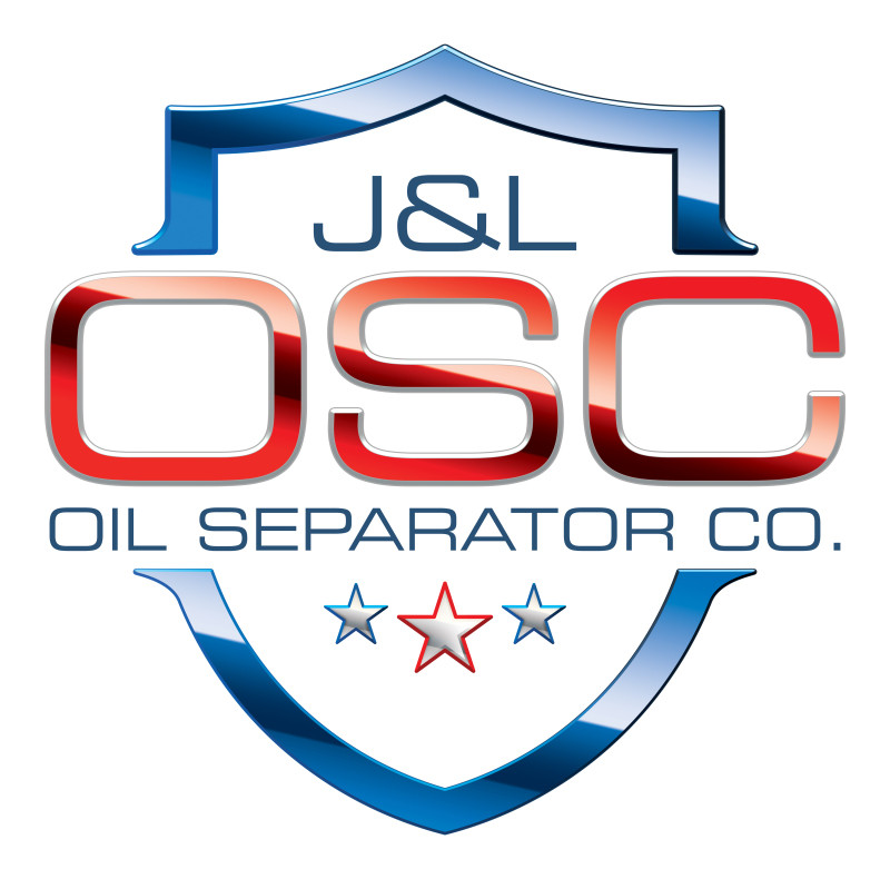 J&L 21-25 Chevy Express/ GMC Savana 6.6L Oil Separator 3.0 Driver Side - Black Anodized - 3128D-B Logo Image
