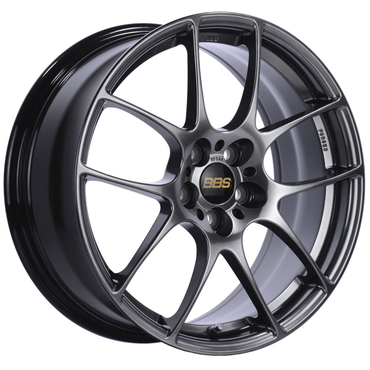 BBS RF 17x7.5 5x100 ET48 Diamond Black Wheel -70mm PFS/Clip Required - RF504DBK