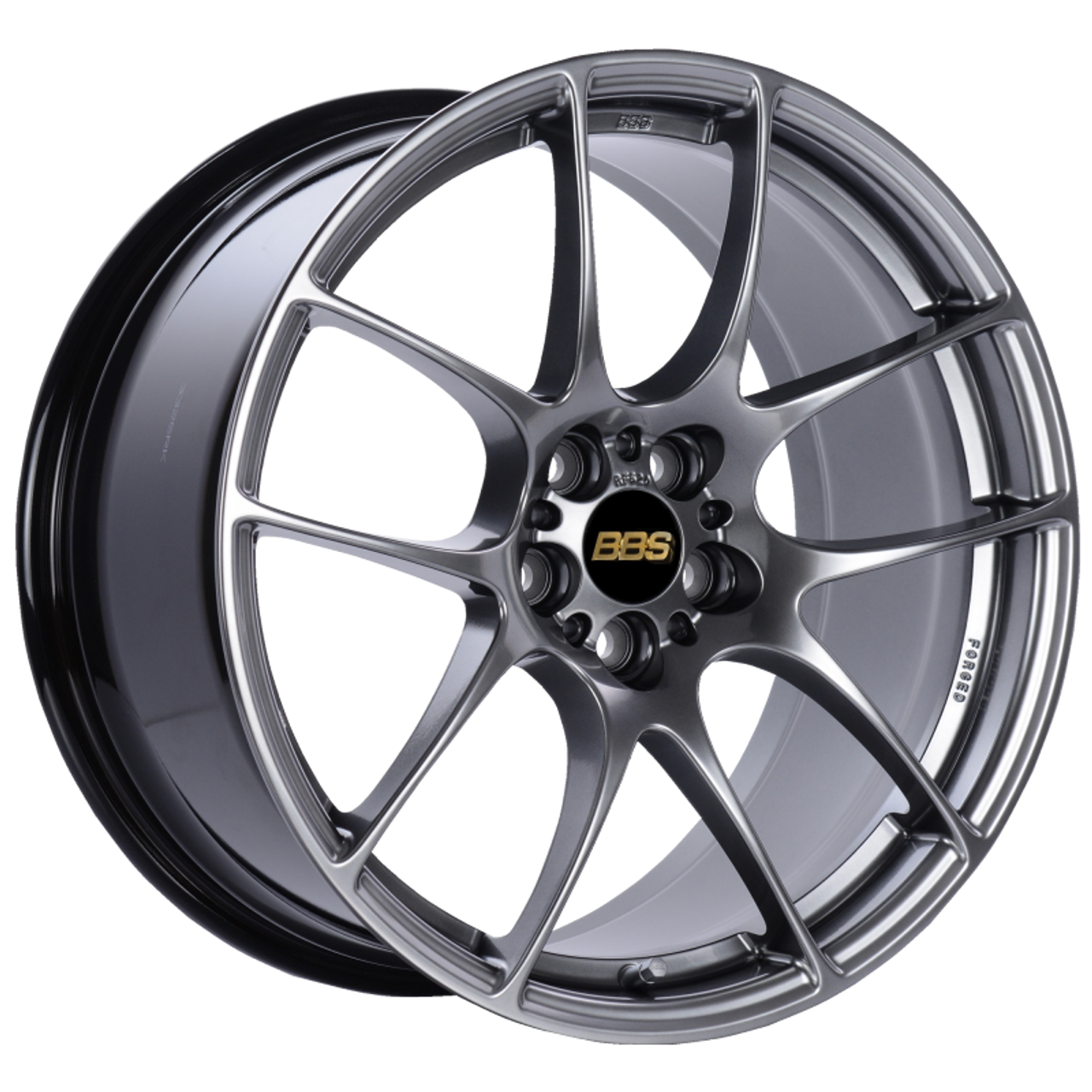 BBS RF 18x9 5x100 ET45 Diamond Black Wheel -70mm PFS/Clip Required - RF520DBK