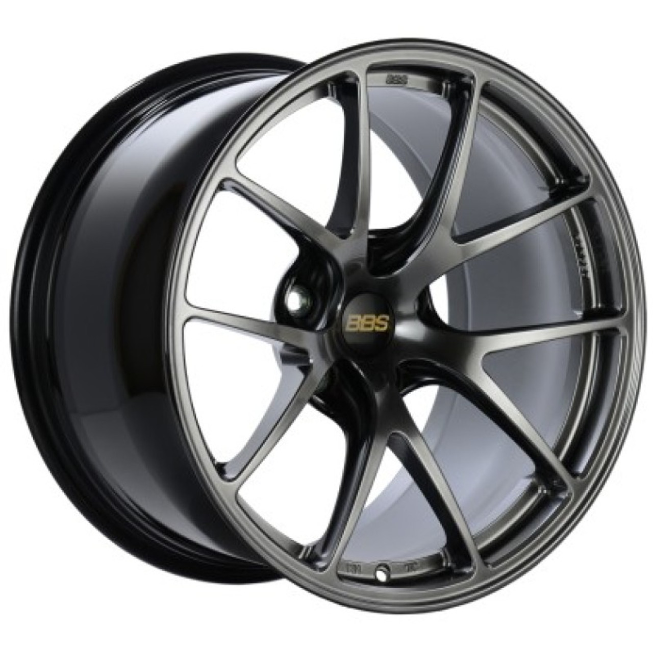 BBS RI-A 18x10.5 5x114.3 ET18 Diamond Black Wheel -82mm PFS/Clip Required - RIA006DB