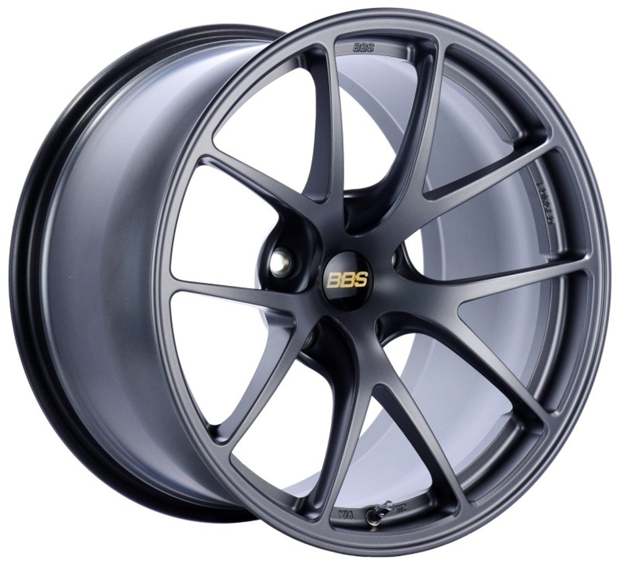 BBS RI-A 18x9.5 5x114.3 ET35 Matte Graphite Wheel -82mm PFS/Clip Required - RIA018MGR