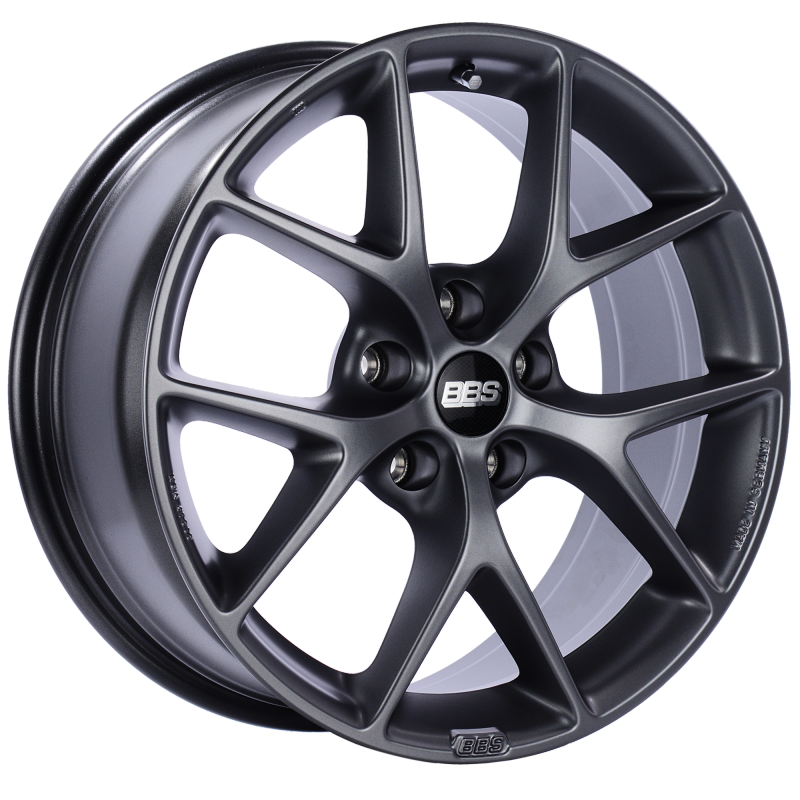 BBS SR 17x7.5 5x112 ET45 Satin Grey Wheel -82mm PFS/Clip Required - SR005SG