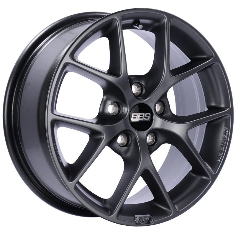 BBS SR 16x7 5x114.3 ET45 Satin Grey Wheel -82mm PFS/Clip Required - SR013SG