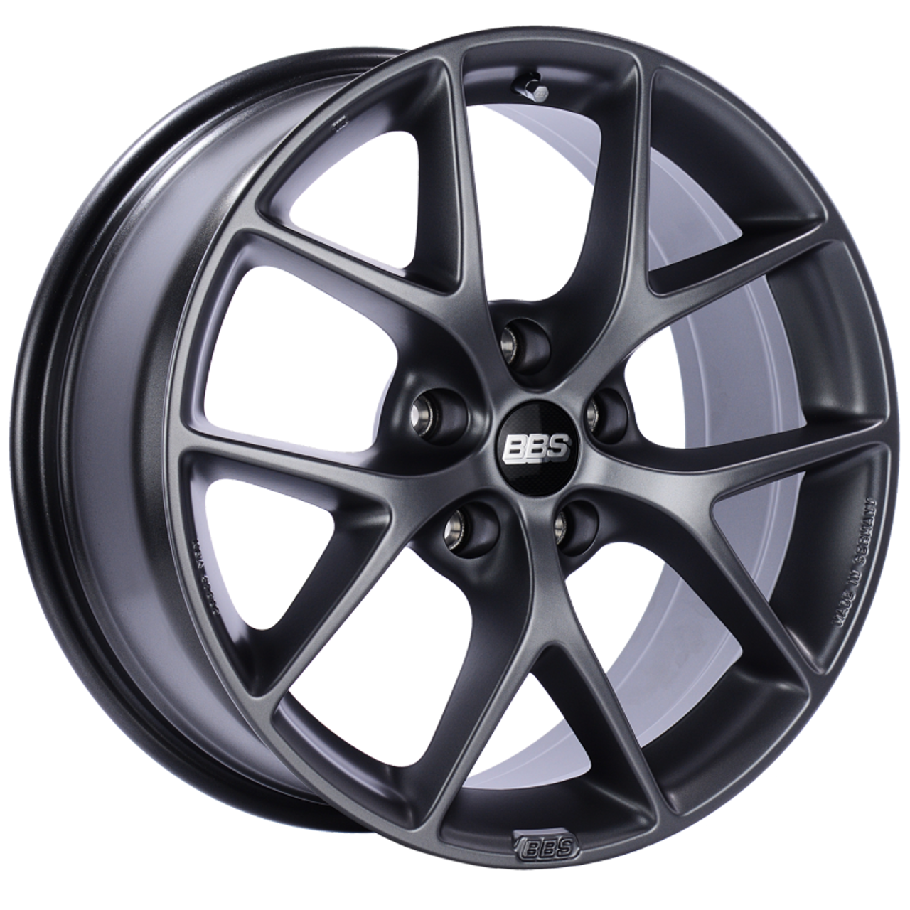BBS SR 18x8 5x112 ET45 Satin Grey Wheel -82mm PFS/Clip Required - SR016SG