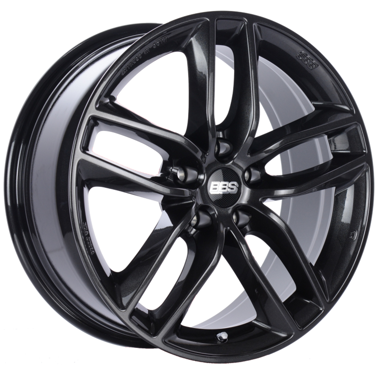 BBS SX 17x7.5 5x112 ET45 Crystal Black Wheel -82mm PFS/Clip Required - SX0301CB