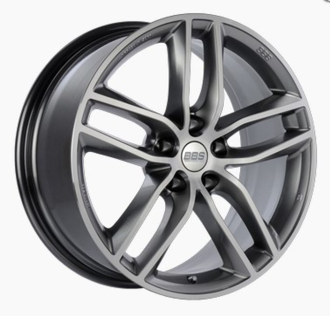BBS SX 19x8.5 5x120 ET32 Gloss Platinum Diamond Cut Face Wheel -82mm PFS/Clip Required - SX0503PPK