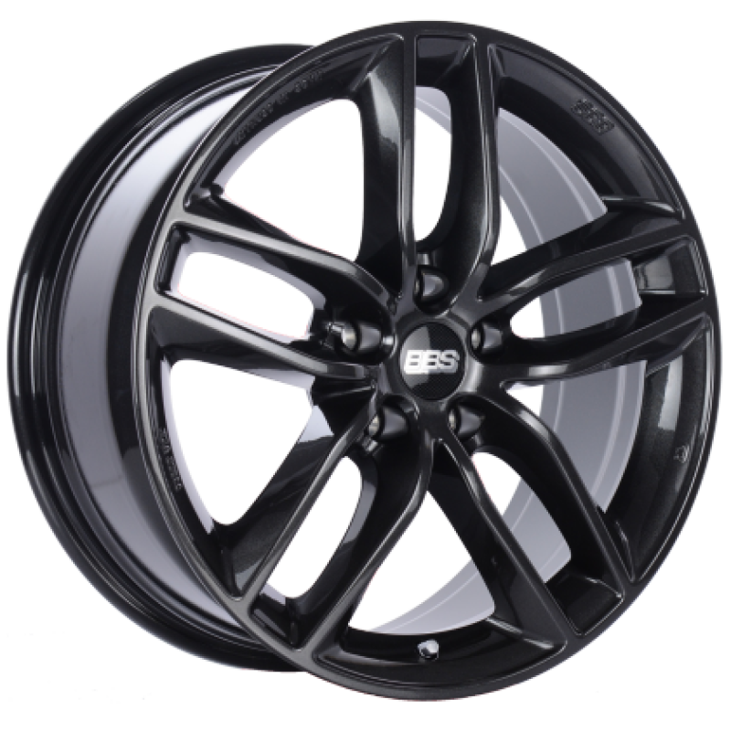 BBS SX 20x9 5x114.3 ET42 Crystal Black Wheel -82mm PFS/Clip Required - SX0602CB