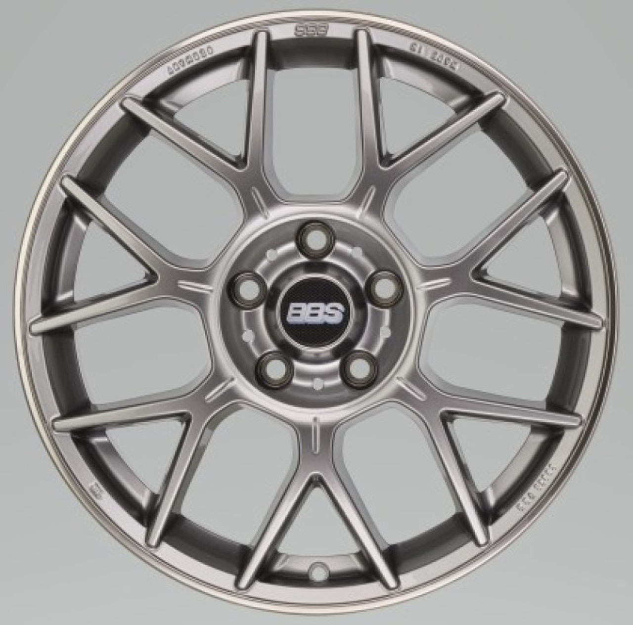 BBS XR 18x8 5x112 44mm Offset 82mm Bore PFS/Clip Req Gloss Platinum Wheel - XR0106PG