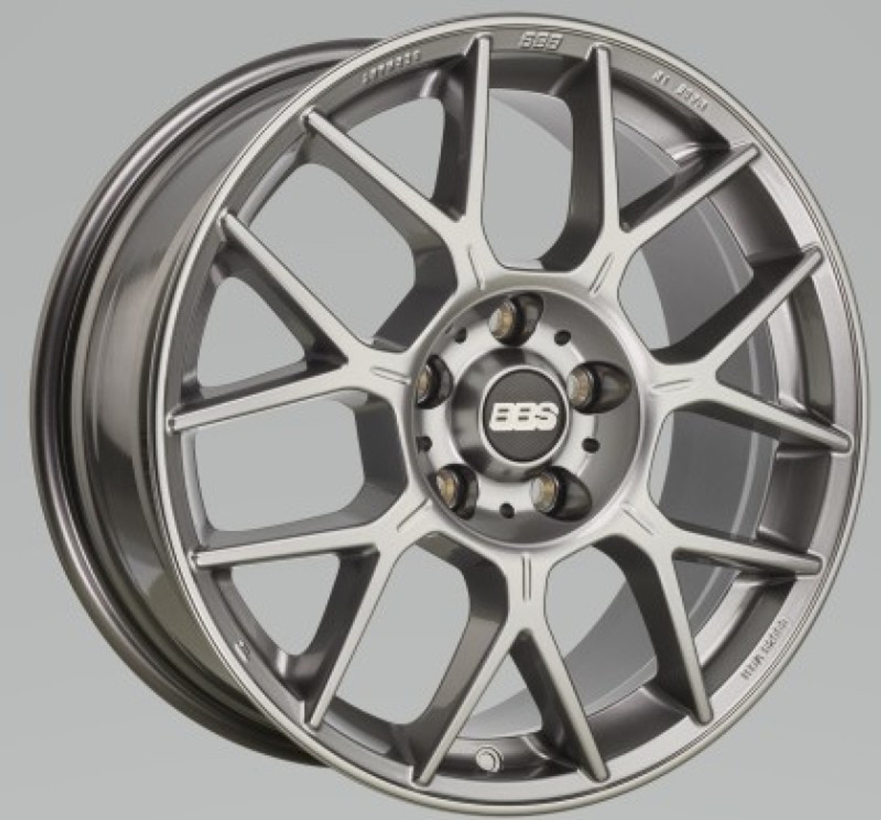 BBS XR 18x8 5x112 44mm Offset 82mm Bore PFS/Clip Req Gloss Platinum Wheel - XR0106PG