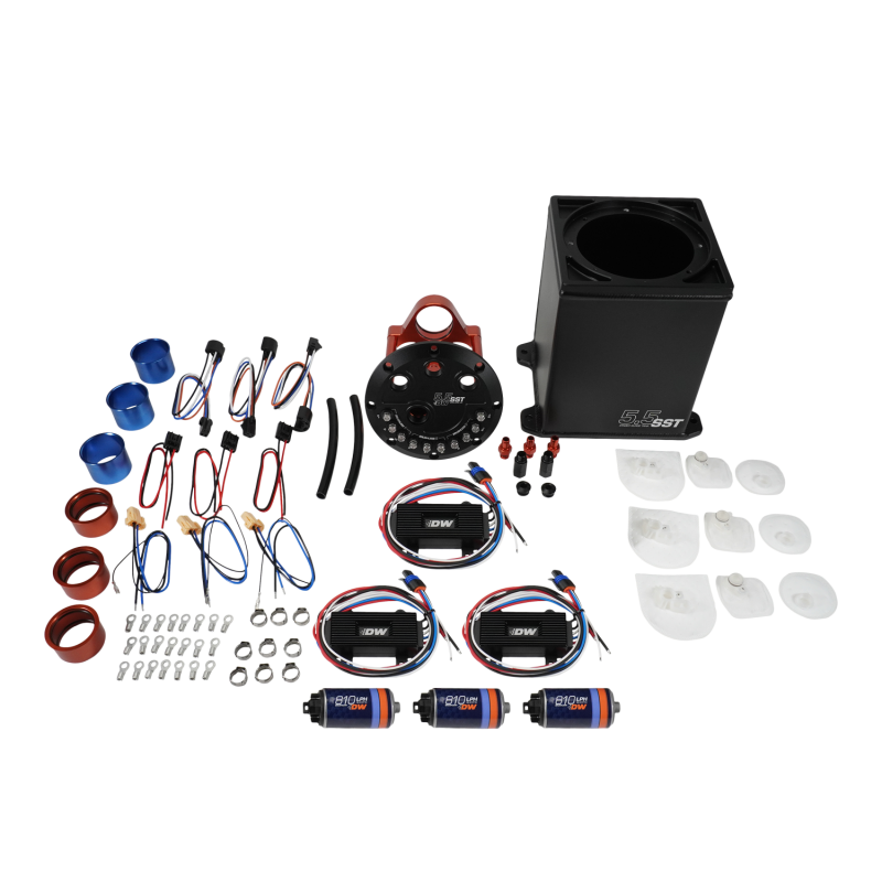 DeatschWerks 5.5L Staged Surge Tank w/ 3 DW810 Brushless Fuel Pumps - 6-811-55ST Photo - Primary
