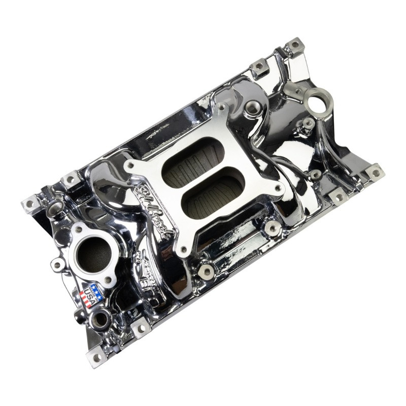 Edelbrock Chevy Vortec SB Performance EPS Manifold - Chrome Plasma Finish - 2716-CP Photo - out of package
