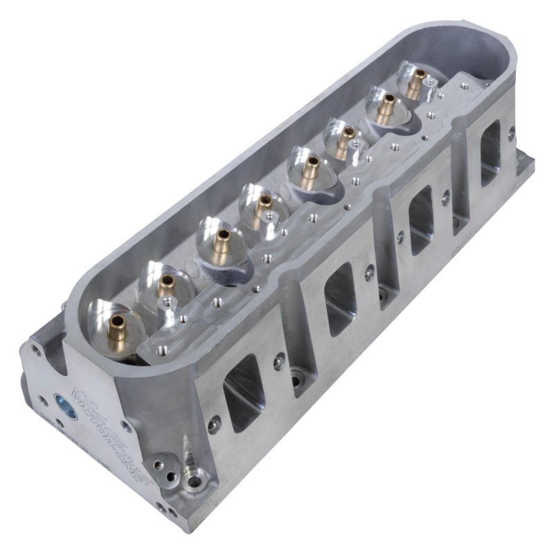 Edelbrock Victor CNC GM LS7 12 Degree 6-Bolt Cylinder Head, 291cc, .220in Int Port, CI PM Seat - 77679 Photo - Mounted