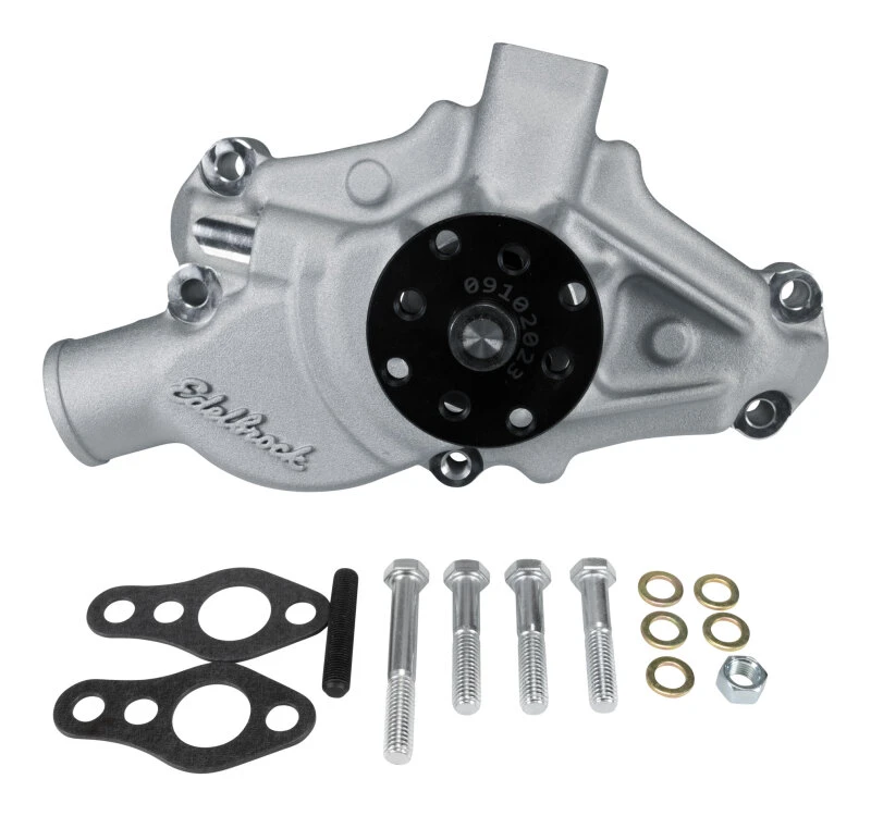 Edelbrock Water Pump for Small-Block 1971-82 Corvettes in Satin Finish (Short) - 88120 Photo - Primary