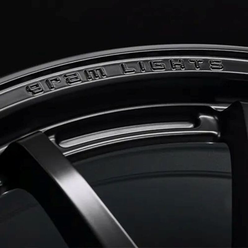 Gram Lights 57NR LIMITED II 18x9.5 +12 5-114.3 Semigloss Black Wheel w/ Black Cap/Stickers/Air Valve - WGN2X12ESB User 1