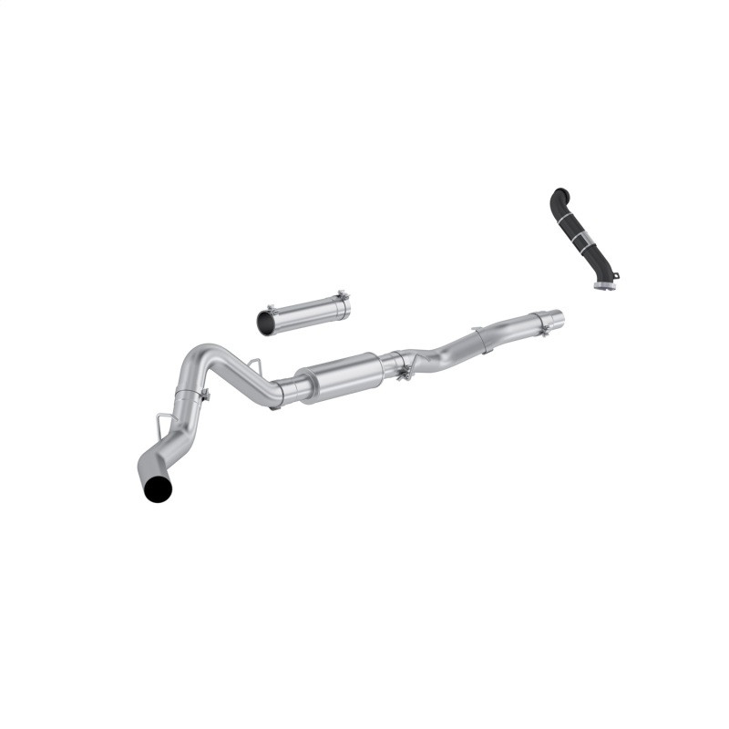 MBRP 06-07 Chevy Silverado / GMC Sierra 2500/3500HD 4in OD CatBack Single Side Exit w/ Downpipe - AL - S6007P Photo - Primary