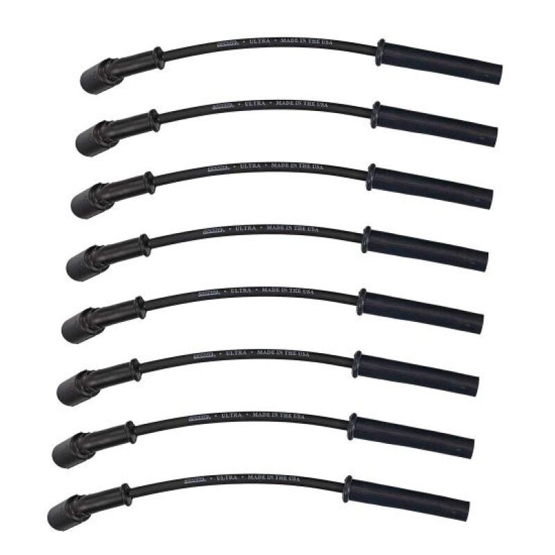 Moroso 99-13 GM LS/LQ 4.8/5.3/5.7/6.0/6.2L Ultra350 8mm Multi-Angle Boot Spark Plug Wire Set - Black - 51037 User 1