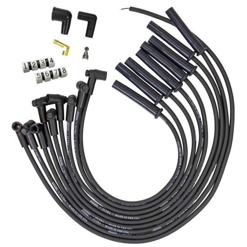 Moroso Ford 351C HEI-Style Cap Ultra 350 8mm Multi-Angle Boot Ignition Spark Plug Wire Set - Black - 51048 User 1