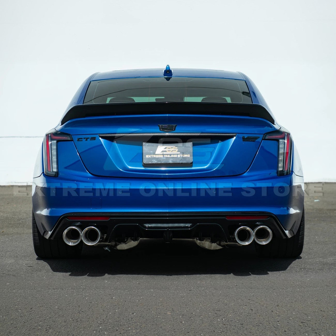 EOS Rear Spoiler - Carbon Flash Metallic - 2020+ Cadillac CT5-V Blackwing (SPOILER-447-V2-FRP)