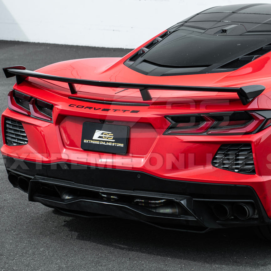 EOS Z51 Facelift Rear High Wing Spoiler - Carbon Flash Metallic - C8 Corvette (SPOILER-1204-V2-ABS)