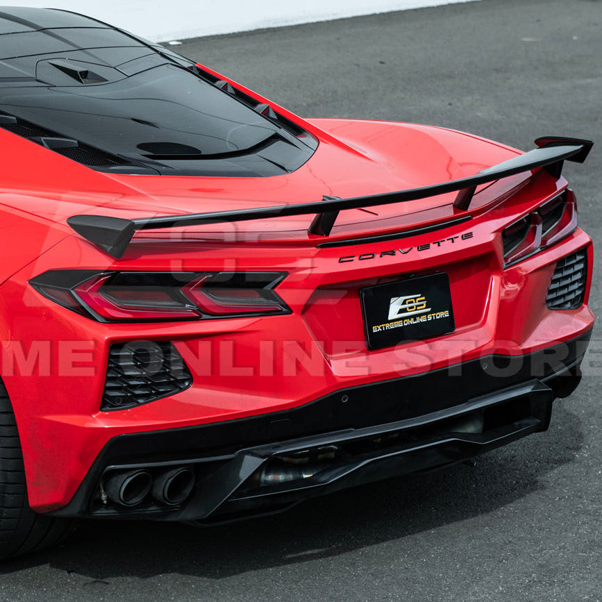 EOS Z51 Facelift Rear High Wing Spoiler - Carbon Flash Metallic - C8 Corvette (SPOILER-1204-V2-ABS)