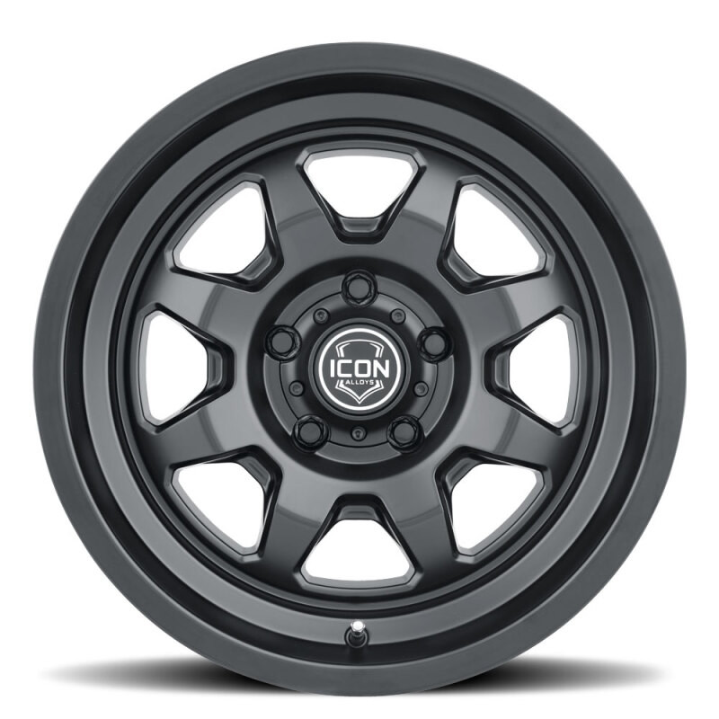 ICON Nuevo 17x8.5 / 5x150 / 25mm Offset / 5.75in BS Satin Black Wheel - 8117855557SB Photo - Unmounted