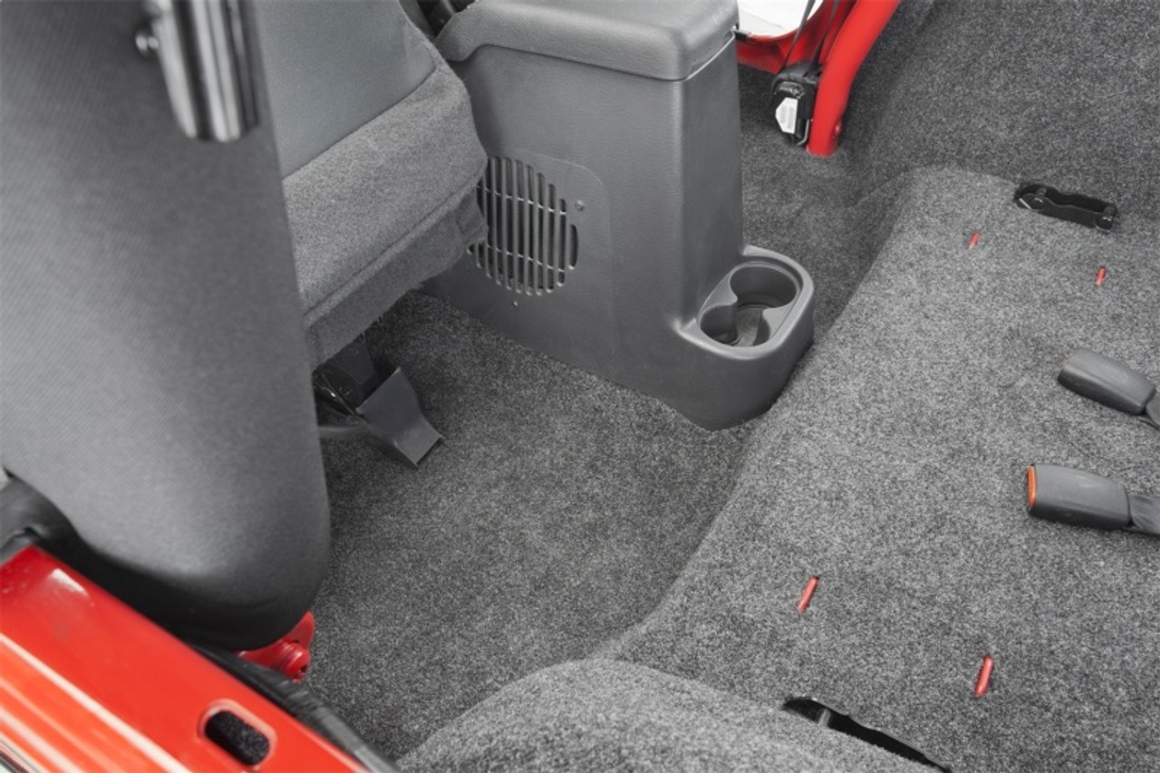 BedRug 76-80 Jeep CJ-7 Rear Kit w/Gussets 4pc Floor Kit (Incl Tailgate & Cargo Liner) - BRCJ76R
