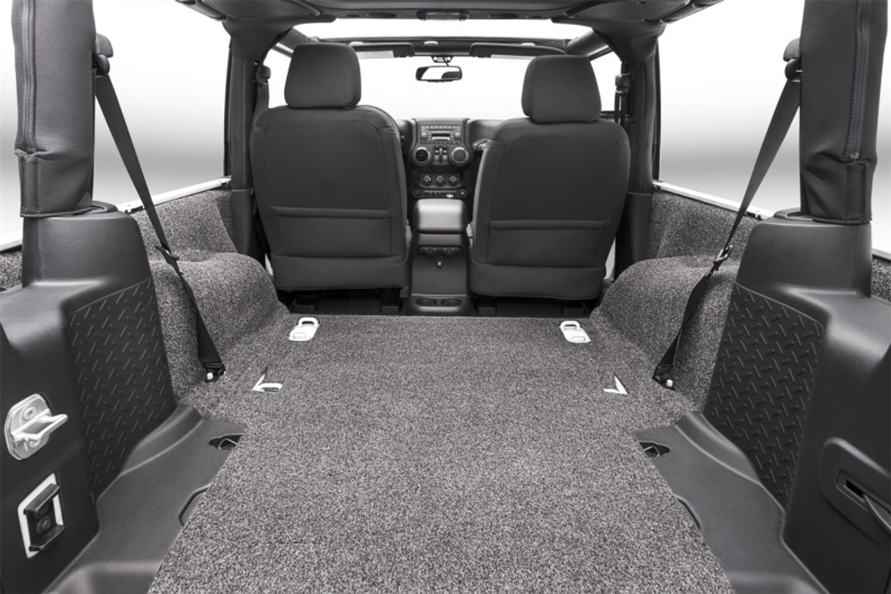 BedRug 07-10 Jeep JK 2Dr Rear 5pc Cargo Kit (Incl Tailgate & Tub Liner) - BRJK07R2