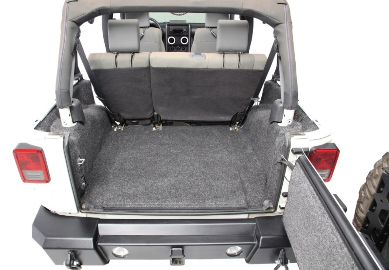 BedRug 07-10 Jeep JK 2Dr Rear 5pc Cargo Kit (Incl Tailgate & Tub Liner) - BRJK07R2