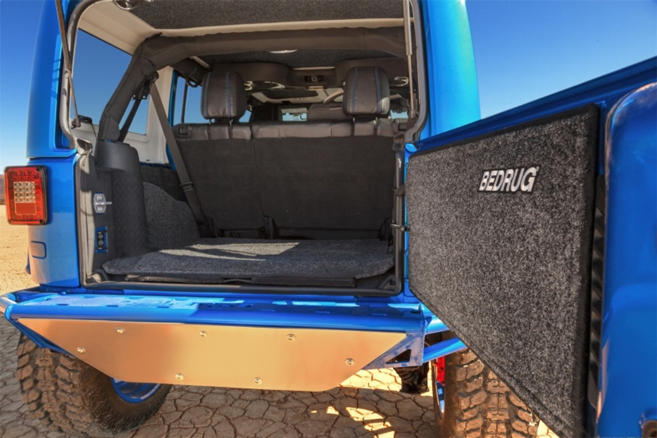 BedRug 07-10 Jeep JK Unlimited 4Dr Rear 5pc Cargo Kit (Incl Tailgate & Tub Liner) - BRJK07R4