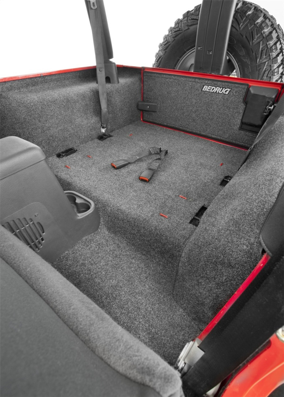 BedRug 97-06 Jeep TJ Rear Cargo Kit (Incl Tailgate) - BRTJ97R