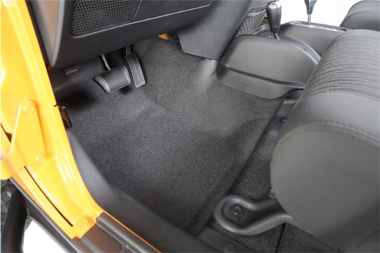 BedRug 07-10 Jeep JK 2Dr Front 3pc BedTred Floor Kit (Incl Heat Shields) - BTJK07F2