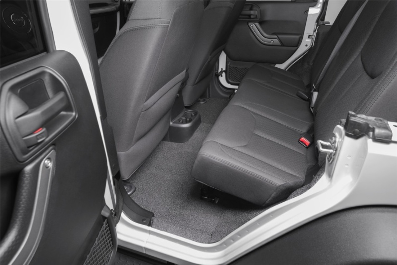 BedRug 07-16 Jeep JK Unlimited 4Dr Front 4pc BedTred Floor Kit (Incl Heat Shields) - BTJK07F4