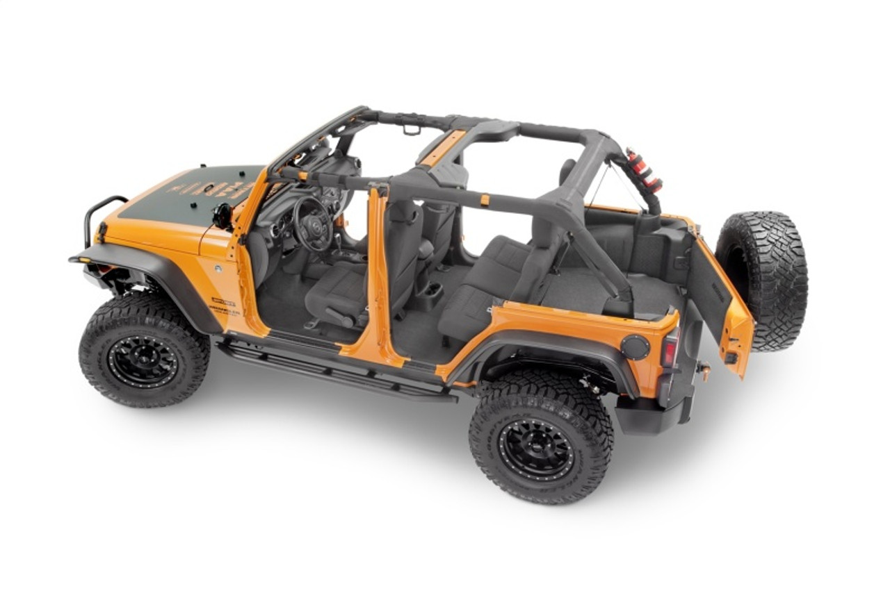 BedRug 07-16 Jeep JK Unlimited 4Dr Front 4pc BedTred Floor Kit (Incl Heat Shields) - BTJK07F4