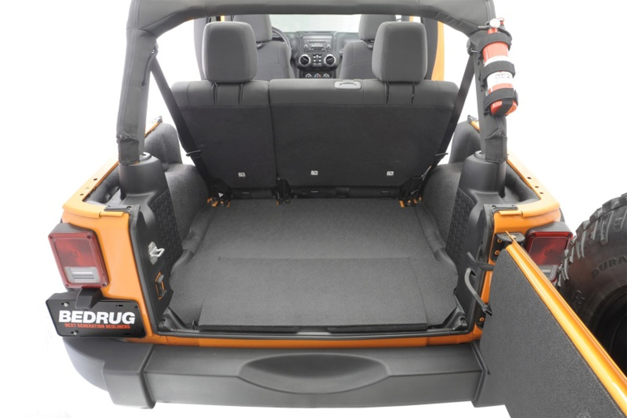BedRug 07-10 Jeep JK Unlimited 4Dr Rear 5pc BedTred Cargo Kit (Incl Tailgate & Tub Liner) - BTJK07R4