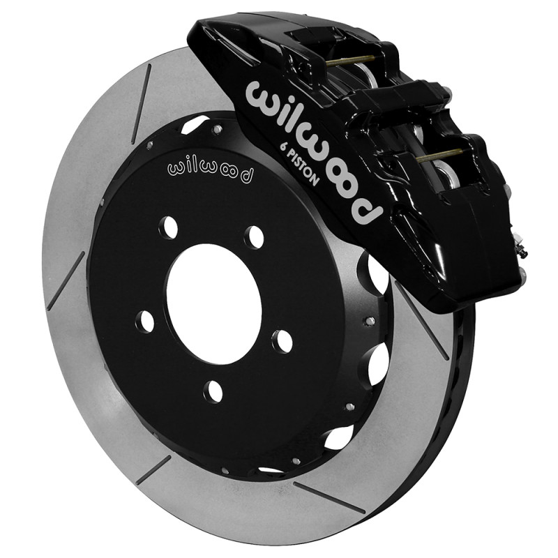 Wilwood Forged Dynapro 6 Front Big Brake Kit - 12.88 x 1.00 Slotted - Black - 140-12048 Photo - Primary