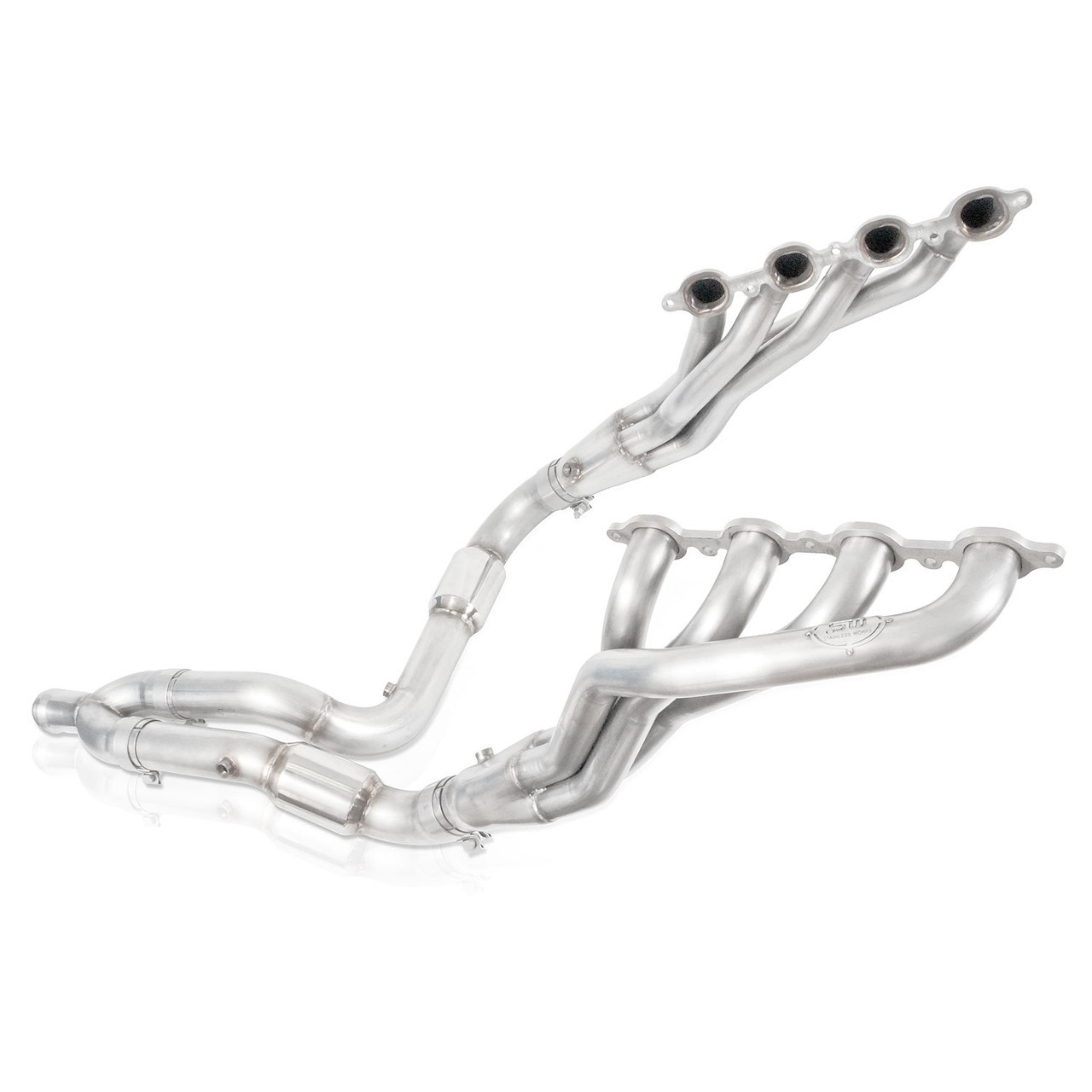 Stainless Works 1 7/8" Long Tube Headers w. Cats - Factory Connect - 14-18 Silverado & Sierra