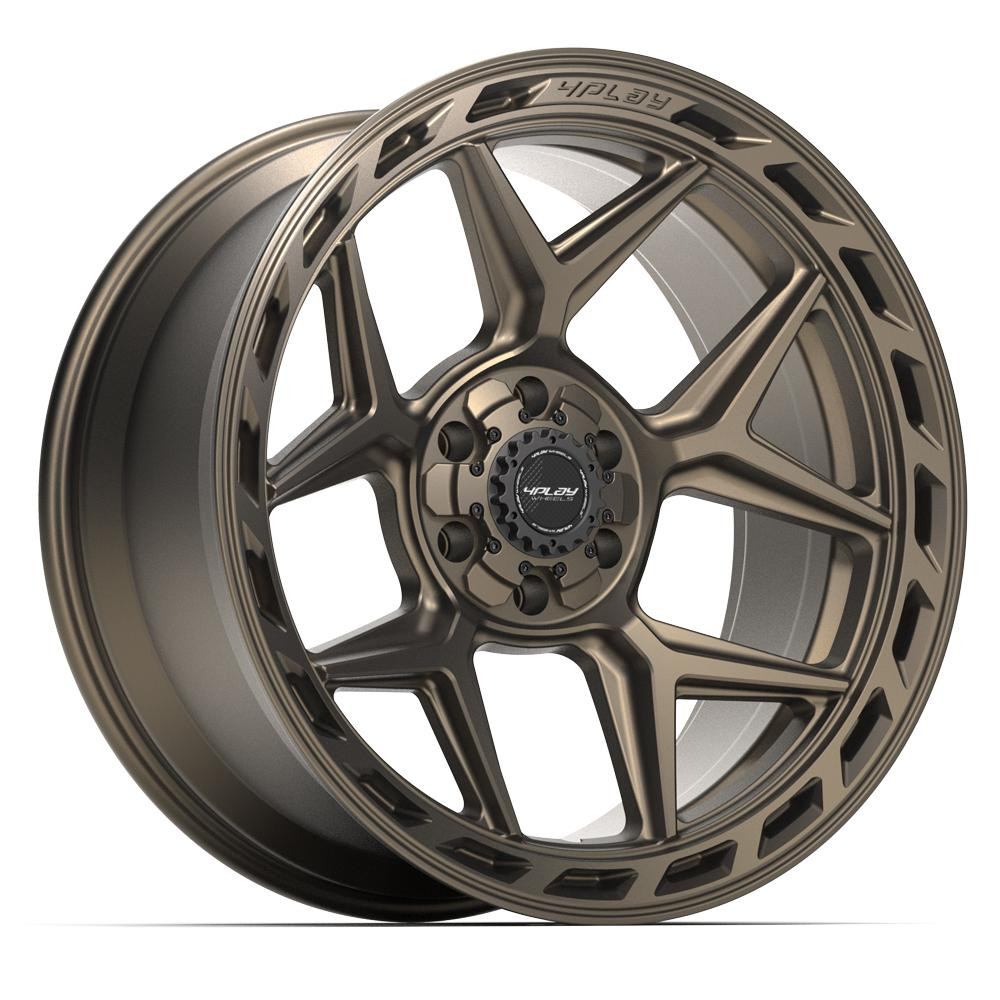 4PLAY 4P55 22x10 6x135 + 6x139.7 -18et Satin Bronze Wheel