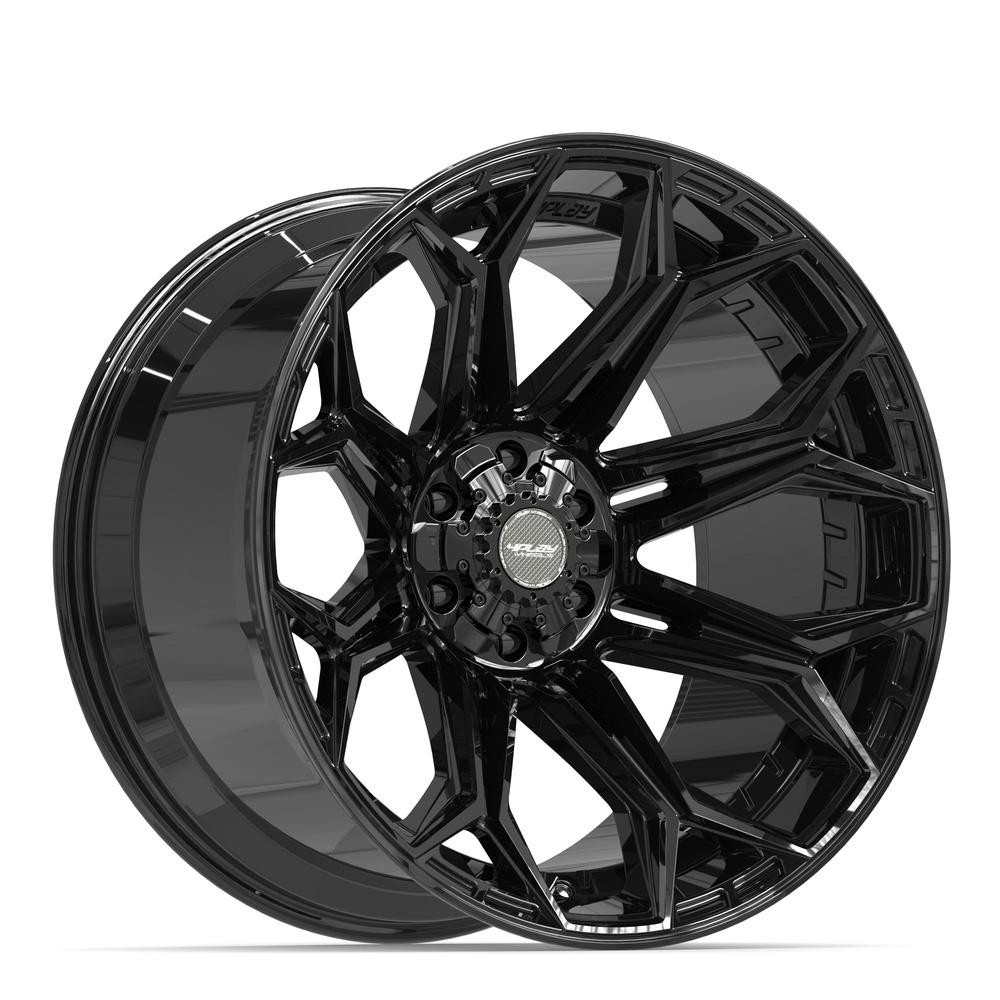 4PLAY 4P83 22x12 6x135 + 6x139.7 -44et Gloss Black Wheel