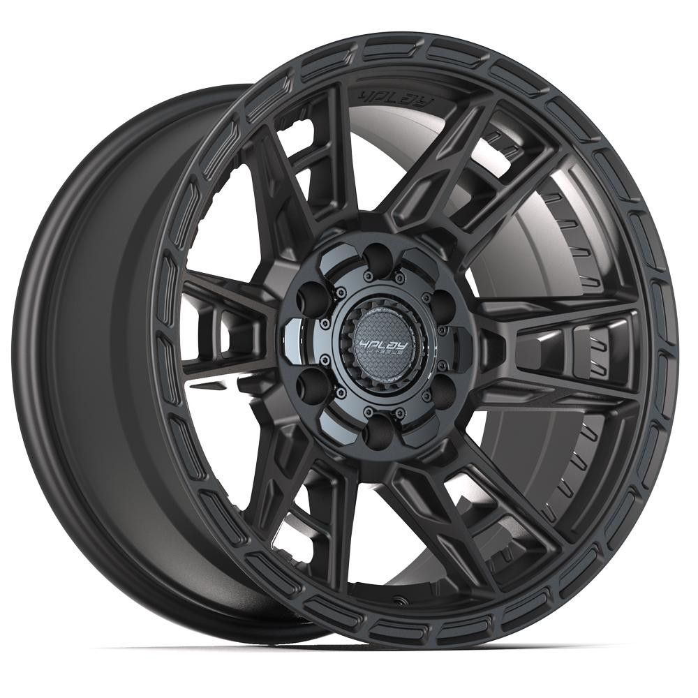 4PLAY 4PS20 17x9 6x135 + 6x139.7 -6et Satin Black Wheel