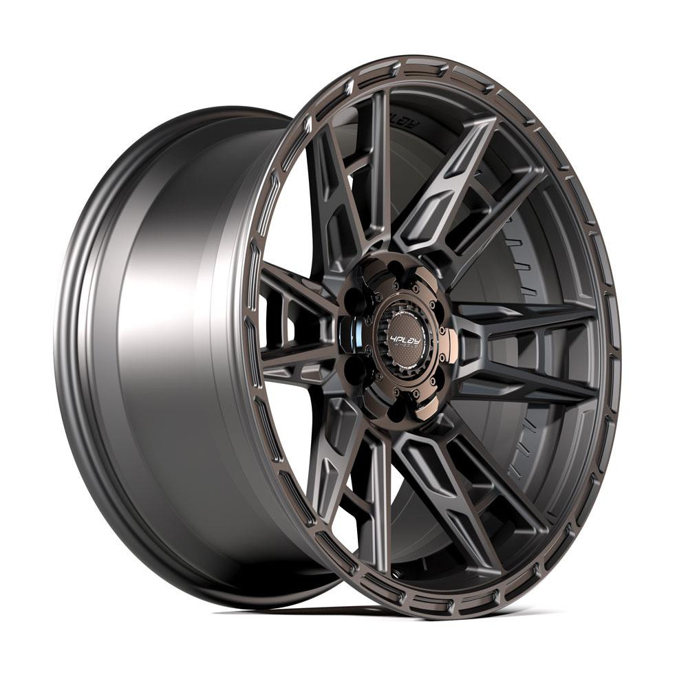 4PLAY 4PS20 18x8 5x112 + 5x114.3 38et Satin Black Wheel