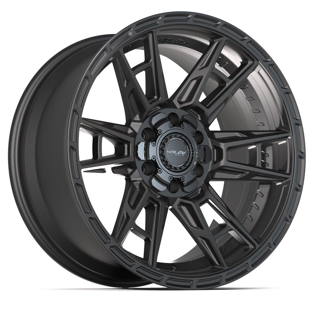 4PLAY 4PS20 20x9 6x135 + 6x139.7 18et Satin Black Wheel
