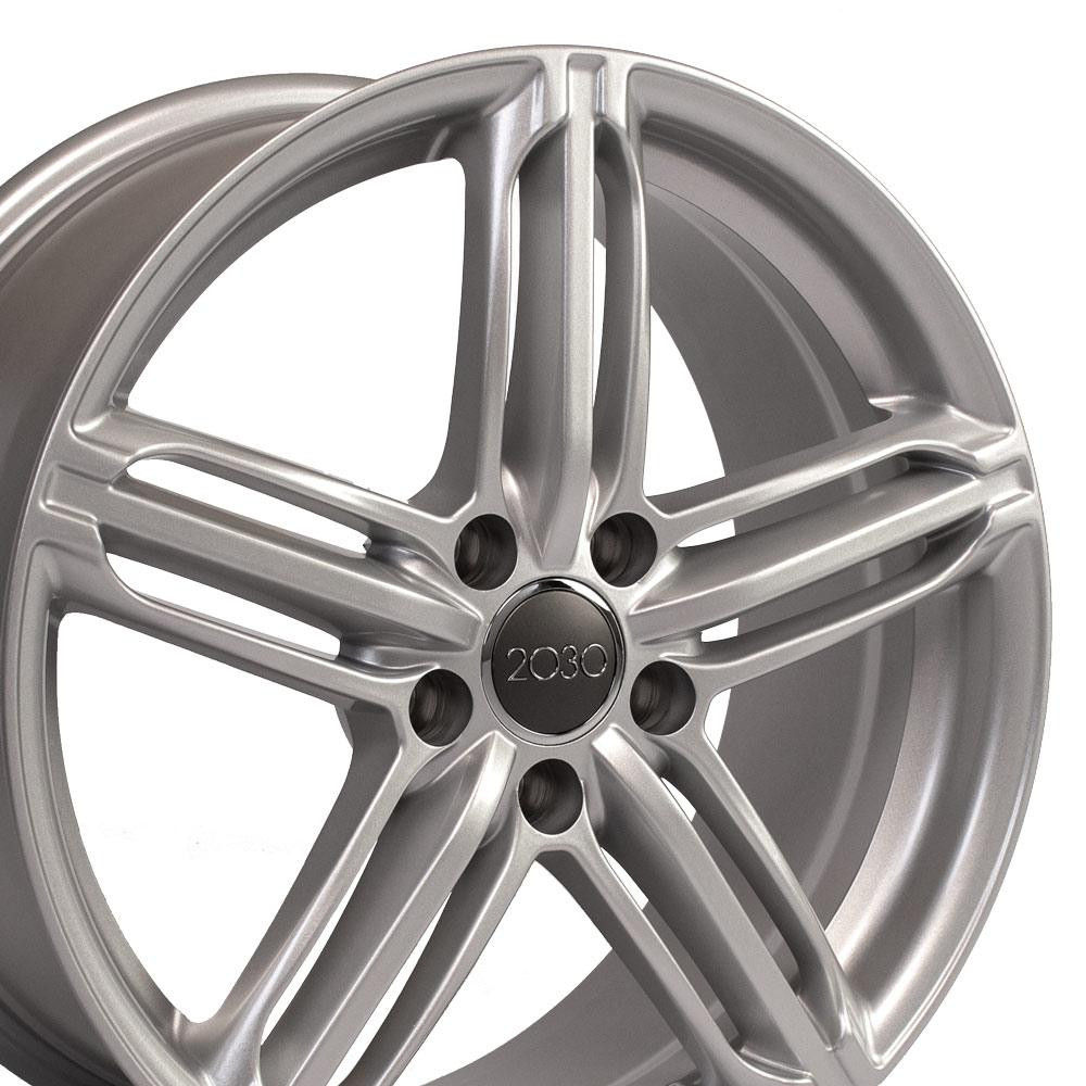 OE Wheels AU12 18x8 5x112 35et Gloss Silver Wheel SS: 7154604