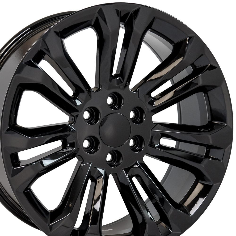 OE Wheels CV43B 22x9 6x139.7 24et Gloss Black Wheel