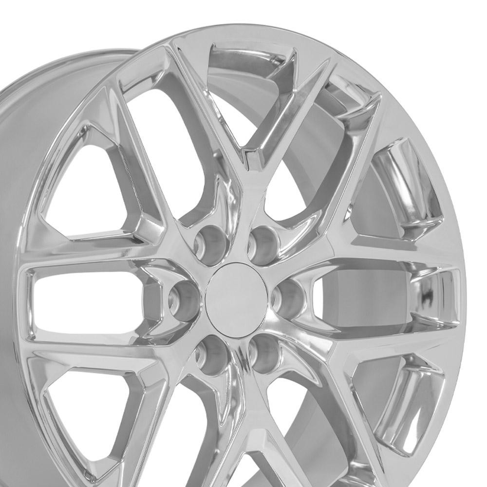 OE Wheels CV62 22x9 6x139.7 28et Chrome Wheel
